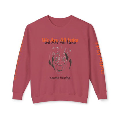 We Are All Fake - Unisex Lightweight Crewneck Sweatshirt