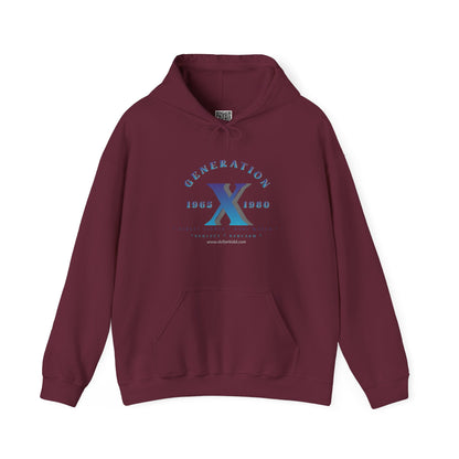 Gen X - 01 Blue Unisex Heavy Blend™ Hooded Sweatshirt