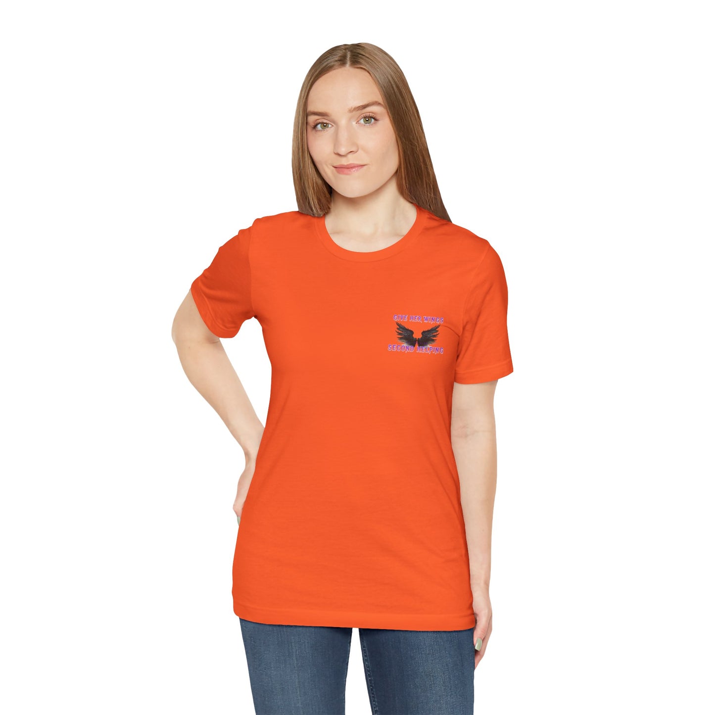 Give Her Wings Unisex Jersey Short Sleeve Tee