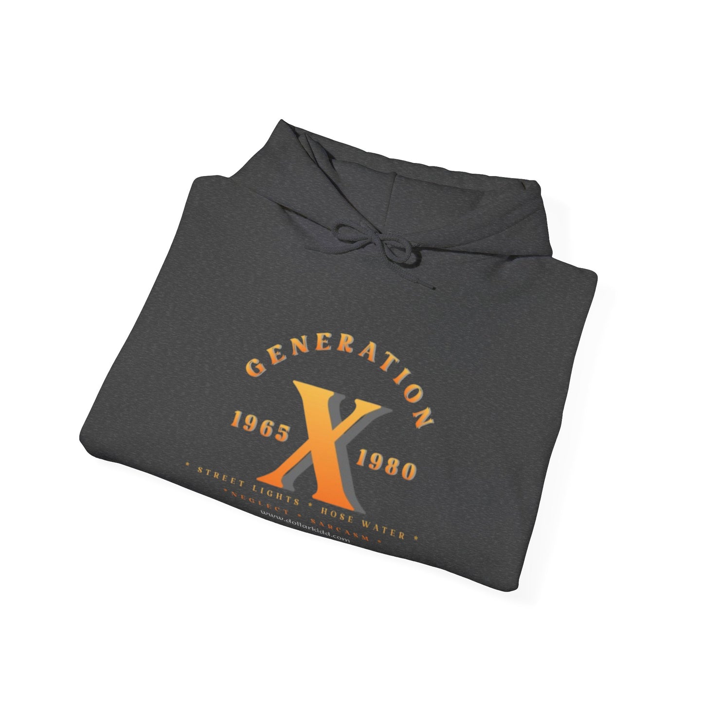 Gen X - 01 Orange Unisex Heavy Blend™ Hooded Sweatshirt