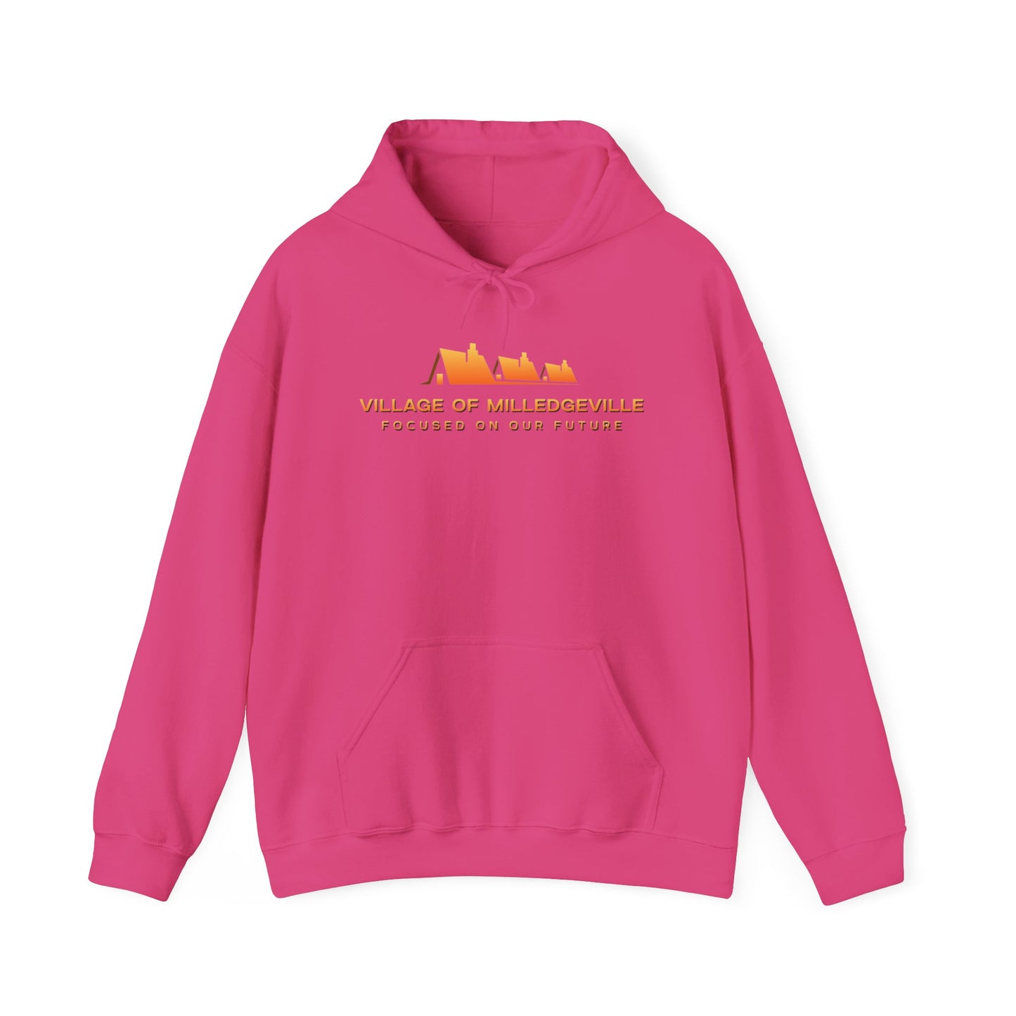Focused on Our Future - Biker Back- Unisex Heavy Blend™ Hooded Sweatshirt