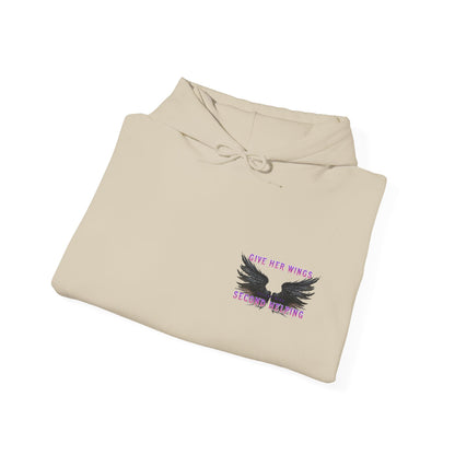 Give Her Wings Unisex Heavy Blend™ Hooded Sweatshirt