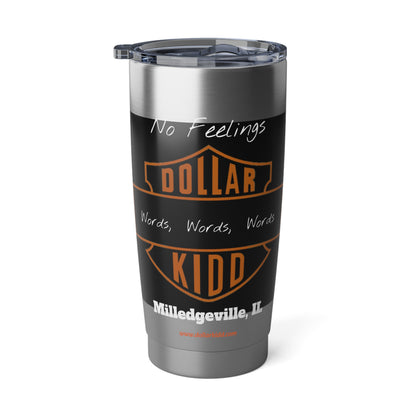 Words Words Words Orange on Black and Red on White Vagabond 20oz Tumbler