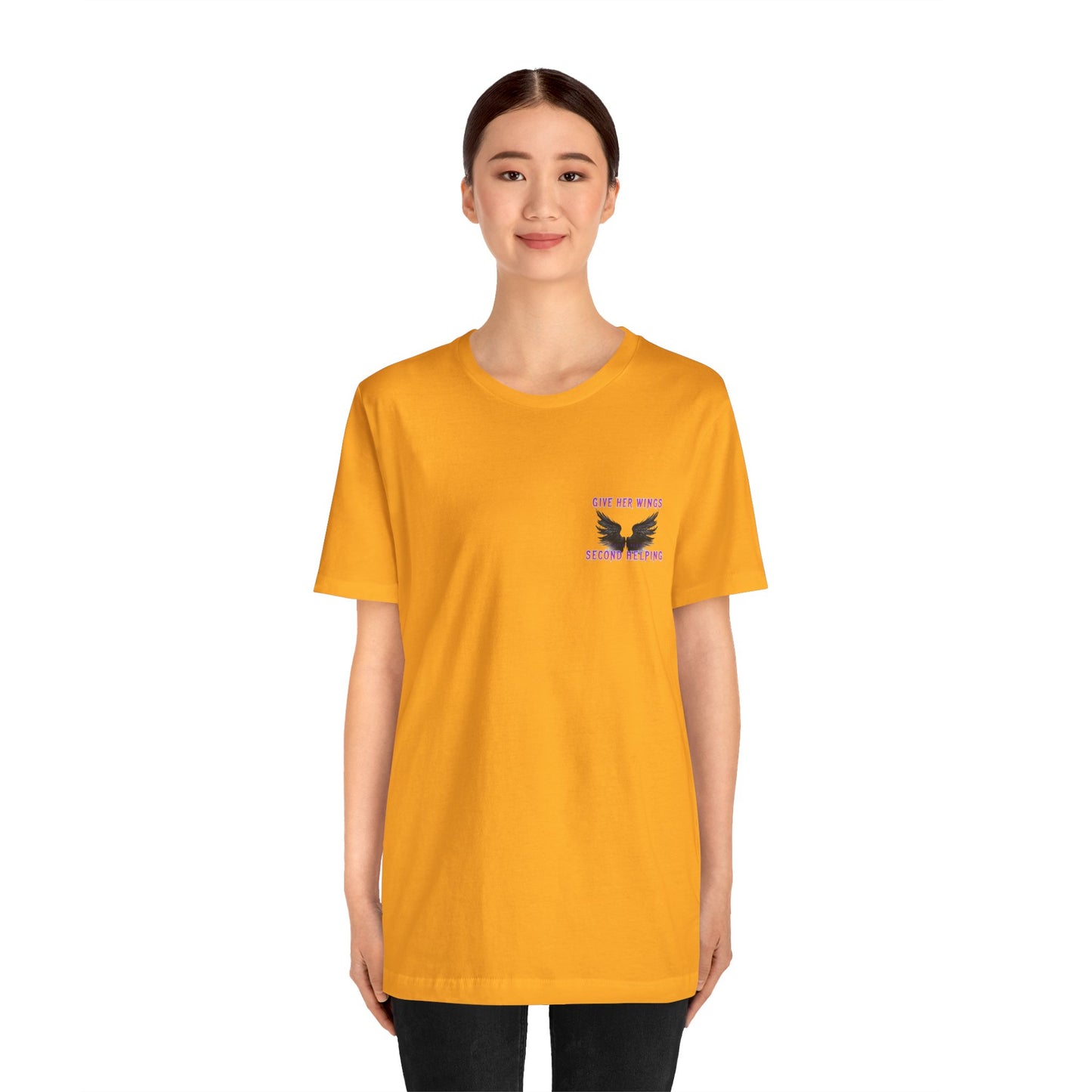 Give Her Wings Unisex Jersey Short Sleeve Tee