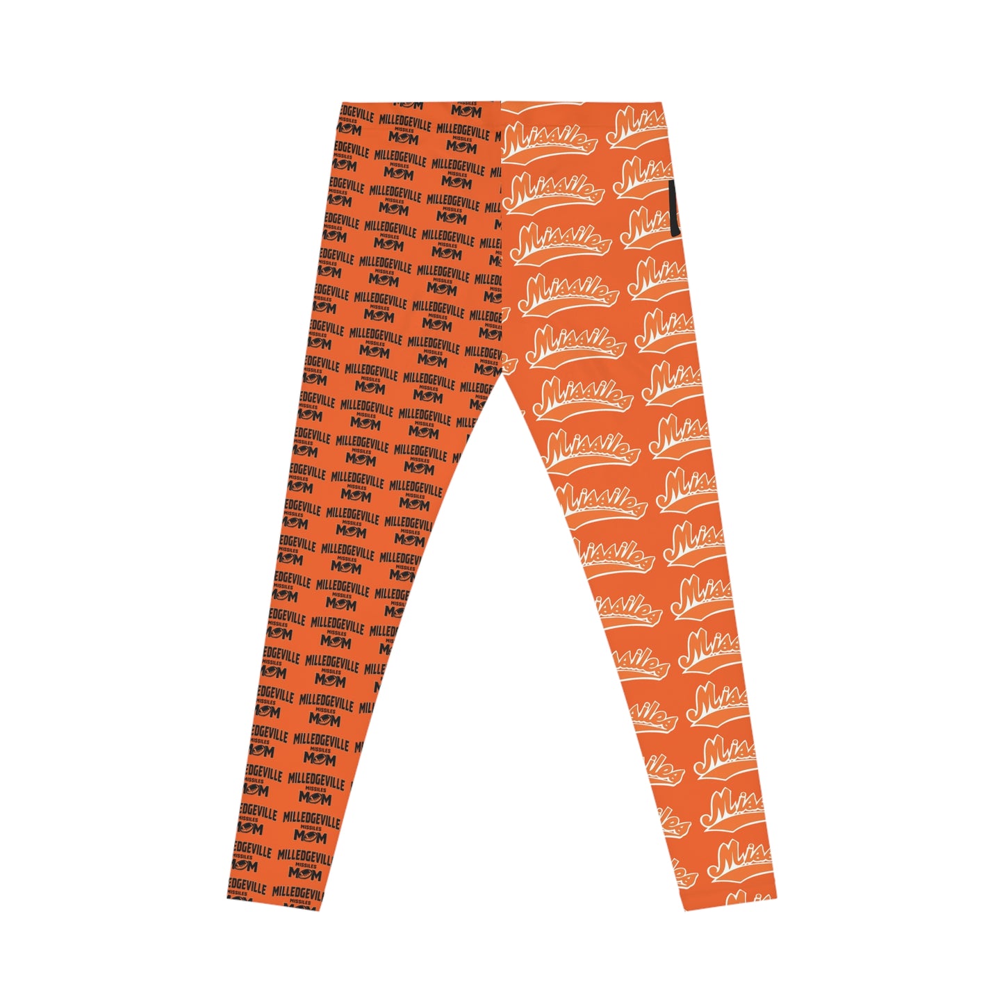 Missiles - Football MOM Orange Women's Casual Leggings (AOP)