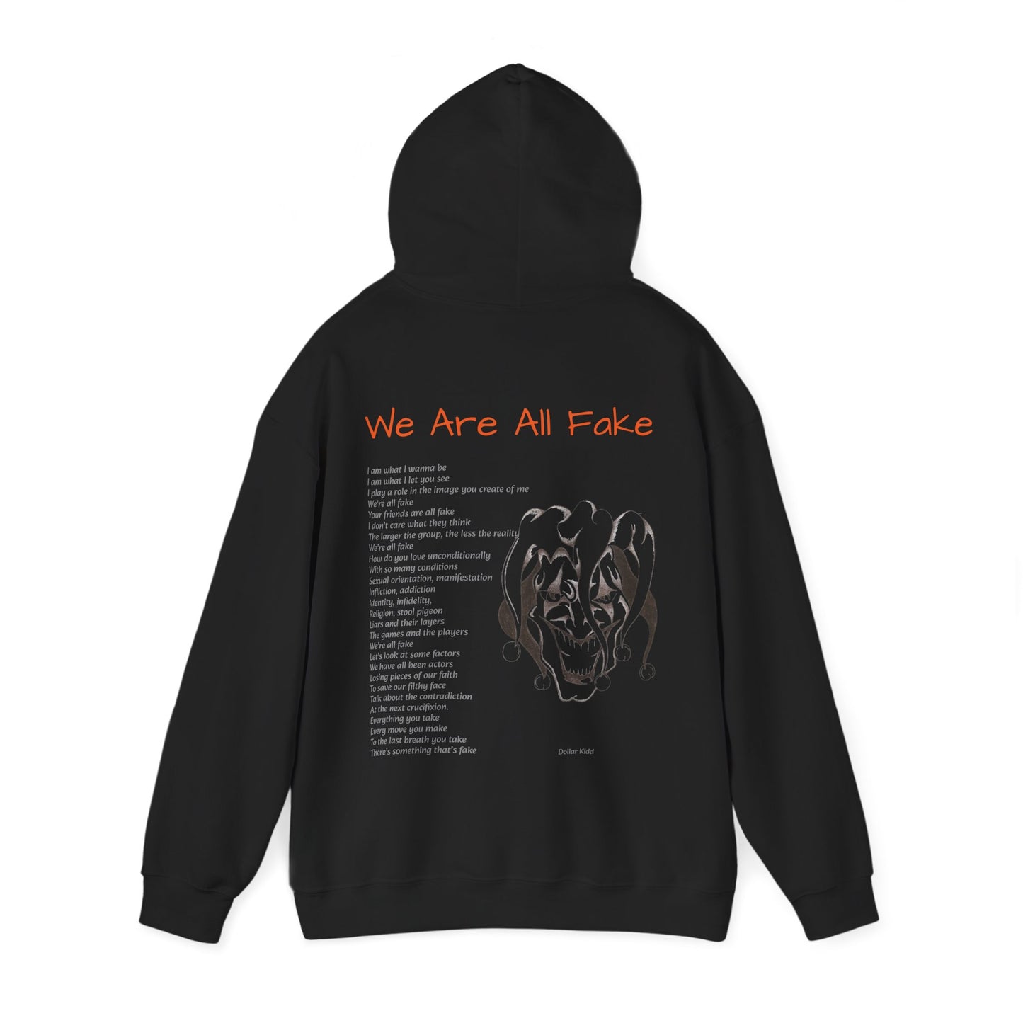 We Are All Fake - Dark Colors Unisex Heavy Blend™ Hooded Sweatshirt