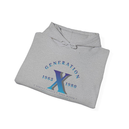 Gen X - 01 Blue Unisex Heavy Blend™ Hooded Sweatshirt