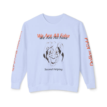 We Are All Fake - Unisex Lightweight Crewneck Sweatshirt
